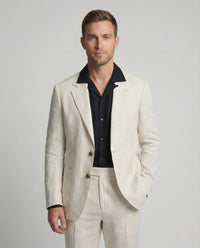 Jasper Elegant Linen Trousers in Beige