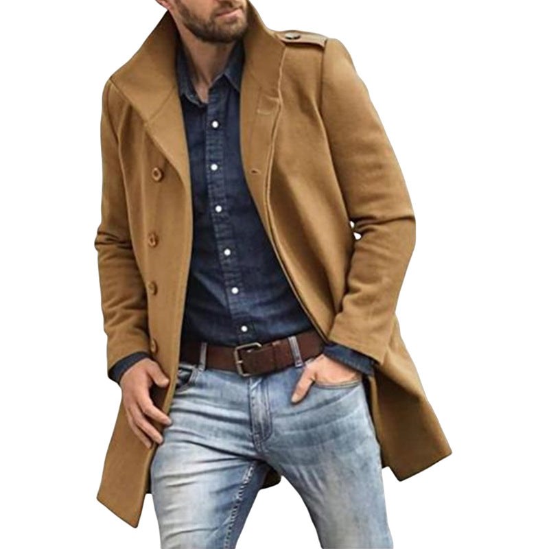 Jasper Trench Coat in Khaki