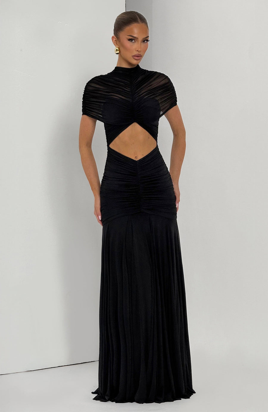 Olympia Maxi Dress – Black
