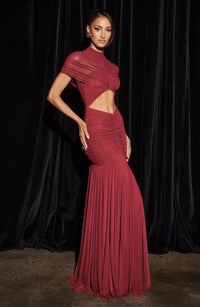 Olympia Maxi Dress – Burgundy
