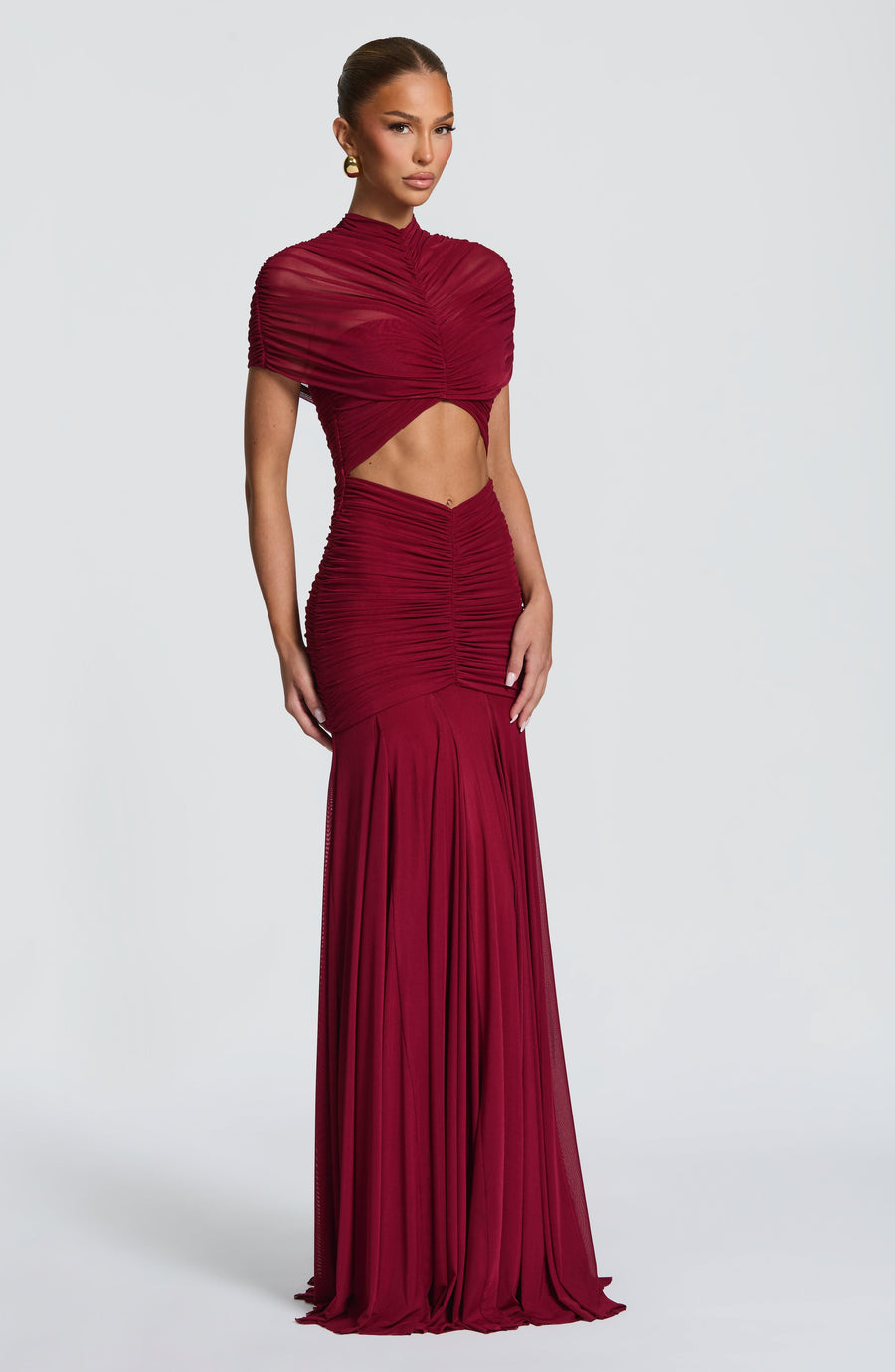 Olympia Maxi Dress – Burgundy