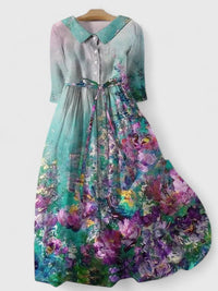 Jayzlynn Elegant Dress in Ocean Green