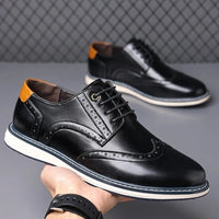 Jefferson Wingtip Brogue Derby in Charcoal