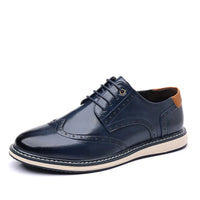 Jefferson Wingtip Brogue Derby in Royal Blue