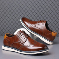 Jefferson Wingtip Brogue Derby in Sienna Brown