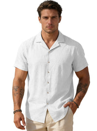 Jelle Airy Linen Shirt in White