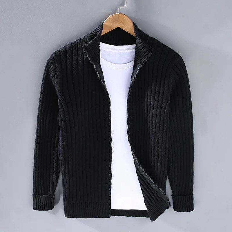 Jelle Knit Cardigan in Black