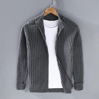 Jelle Knit Cardigan in Dark Grey