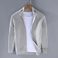 Jelle Knit Cardigan in Light Grey