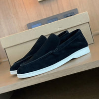 Jelle Leather Moccasins in Black