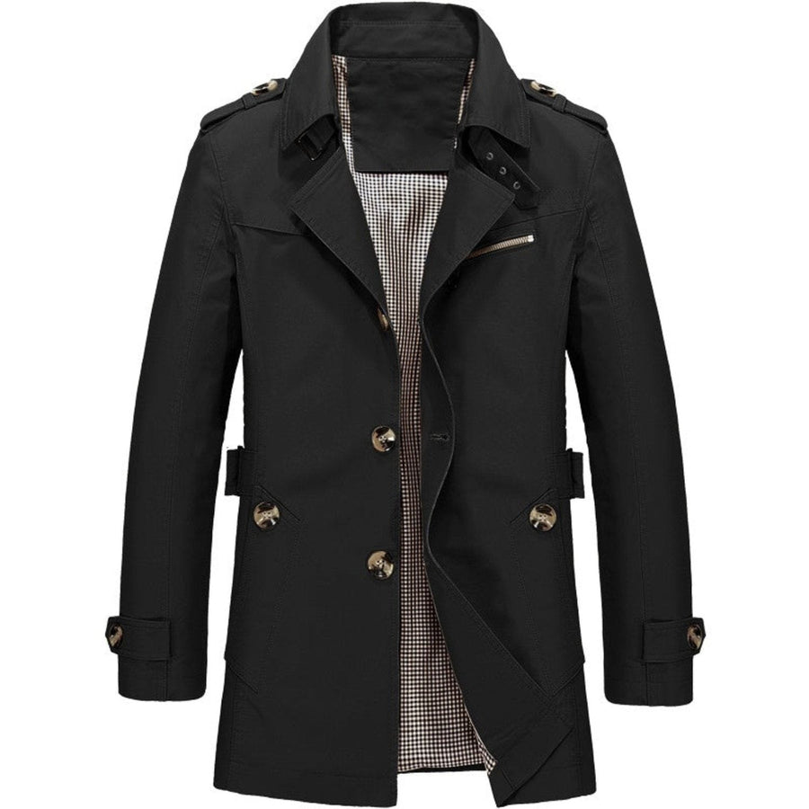 Jelle Trench Coat in Black