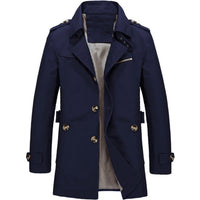 Jelle Trench Coat in Blue