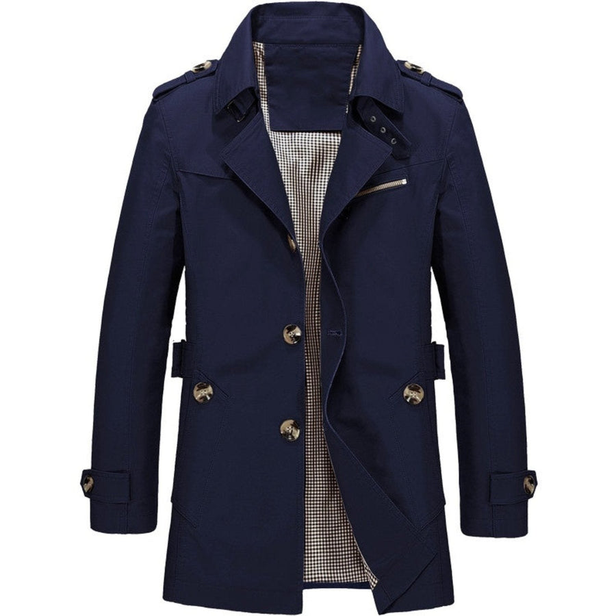 Jelle Trench Coat in Blue