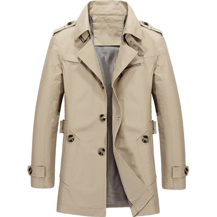 Jelle Trench Coat in Khaki