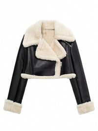 Jemima Jacket with Zip Front in Black