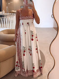 Jemima Women's Floral Print Square Neck Maxi Dress