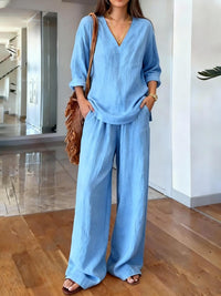 Jenna Elegant Suit in Blue