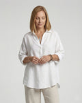 Jenna Linen Blouse with Button Front