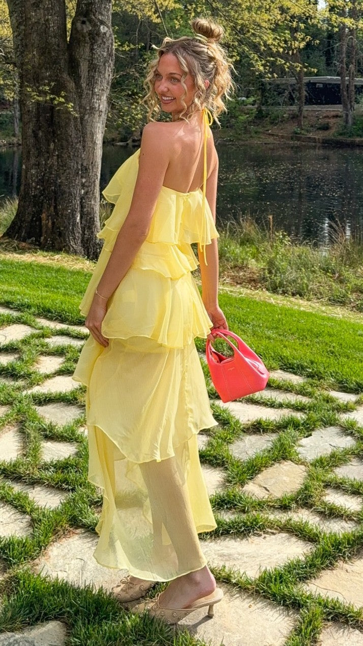 Margot Linen Maxi Dress in Sunshine