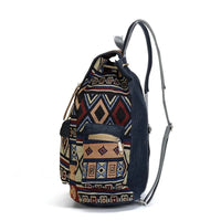 Jenny Lane Bohemian Backpack in Indigo Blue