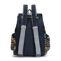 Jenny Lane Bohemian Backpack in Indigo Blue