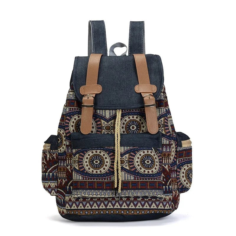 Jenny Lane Bohemian Backpack in Purple Passion