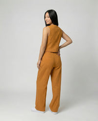 Jessa Linen Vest with V-Neck