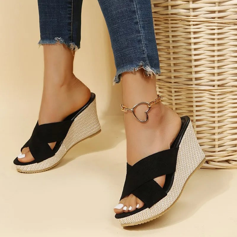 Jewel™ Chic Wedge Sandals in Beige