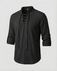 Joachim Linen Shirt in Black