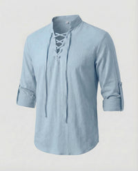 Joachim Linen Shirt in Blue