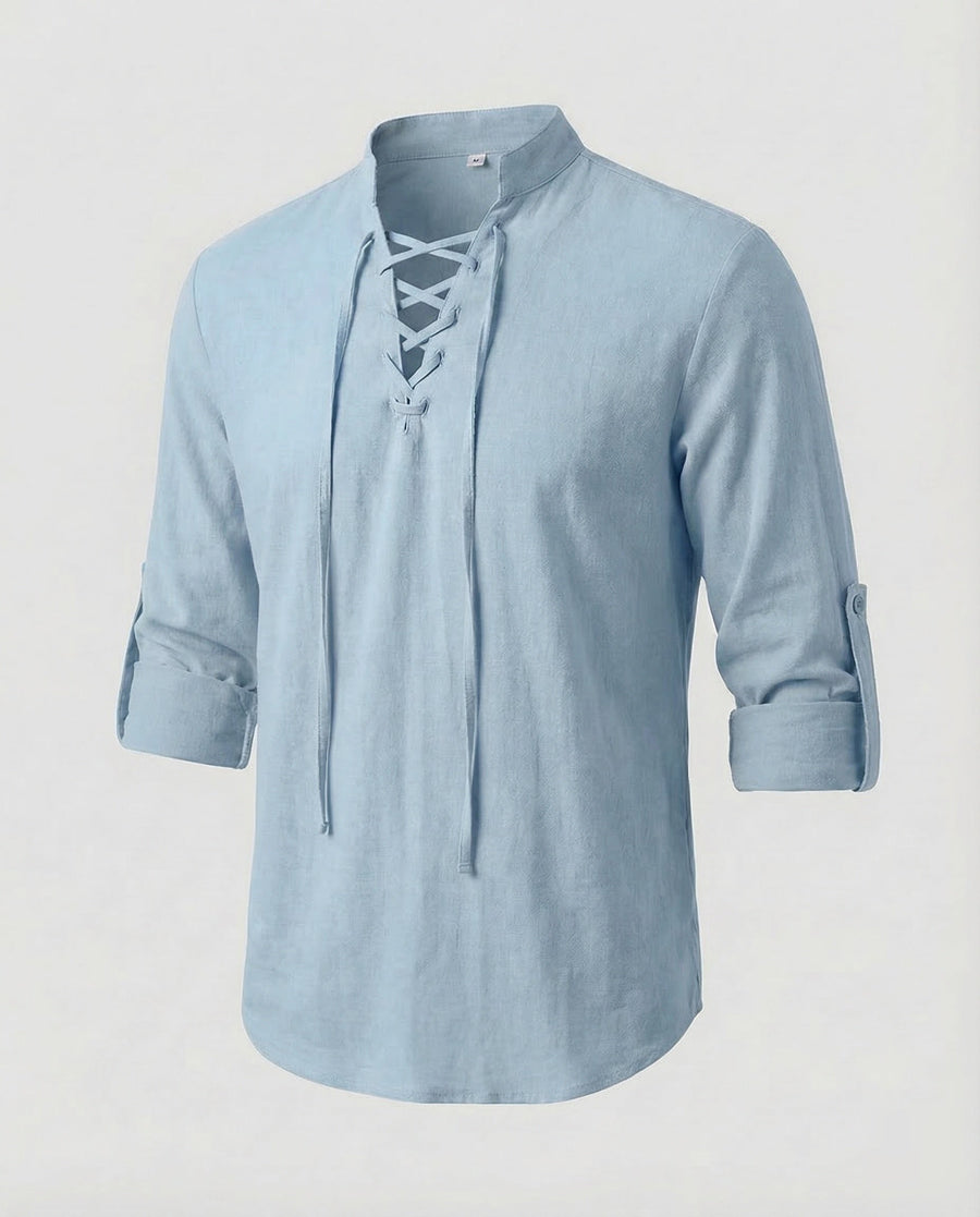Joachim Linen Shirt in Blue