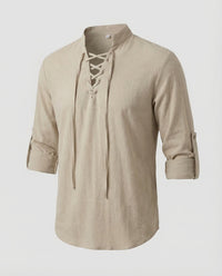 Joachim Linen Shirt in Khaki