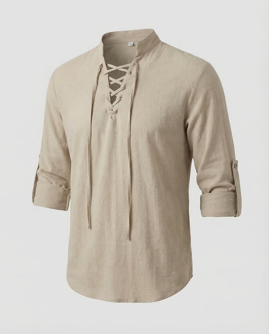 Joachim Linen Shirt in Khaki