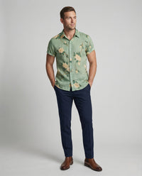 Joachim Linen Shirt with Short Sleeve