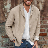 Joan Linen Jacket in Khaki