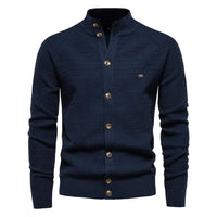 Jocelin | Men's Stand Collar Button Cardigan