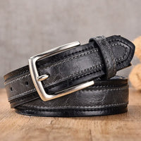 John Hardy Genuine Leather Belt in Charcoal