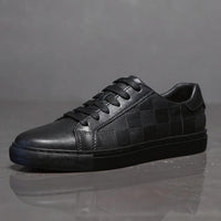 Johnny Leather Low Top Sneaker in Charcoal