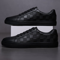 Johnny Leather Low Top Sneaker in Charcoal