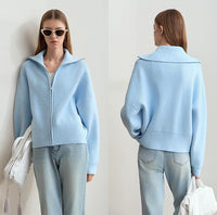 Jolie Casual Hoodie with Zip Front