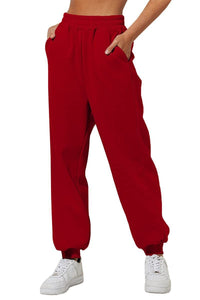 Jolie Casual Trousers in Red