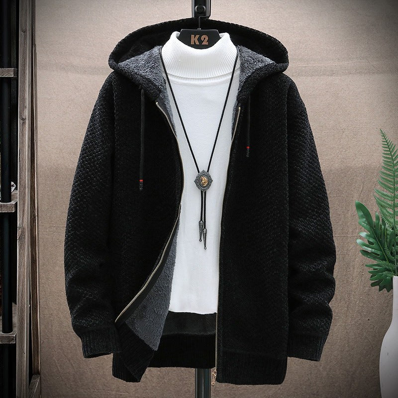 Jolie Jacket with Hood in Black