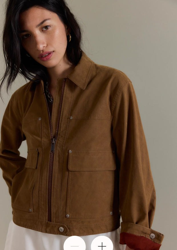 Jolie Lightweight Jacket in Coffee