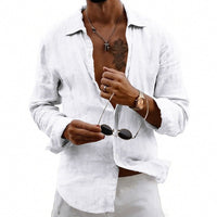 Joost Airy Linen Shirt in White