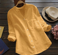 Joost Cotton Shirt in Yellow