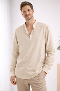 Joost Elegant Shirt in Beige