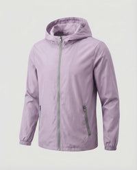 Joost Lightweight Jacket with Hood in Purple