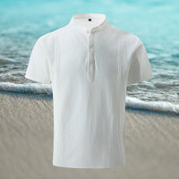 Joost Shirt with Embroidery in White