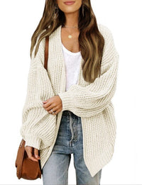 Josephine Casual Knit Cardigan in Beige