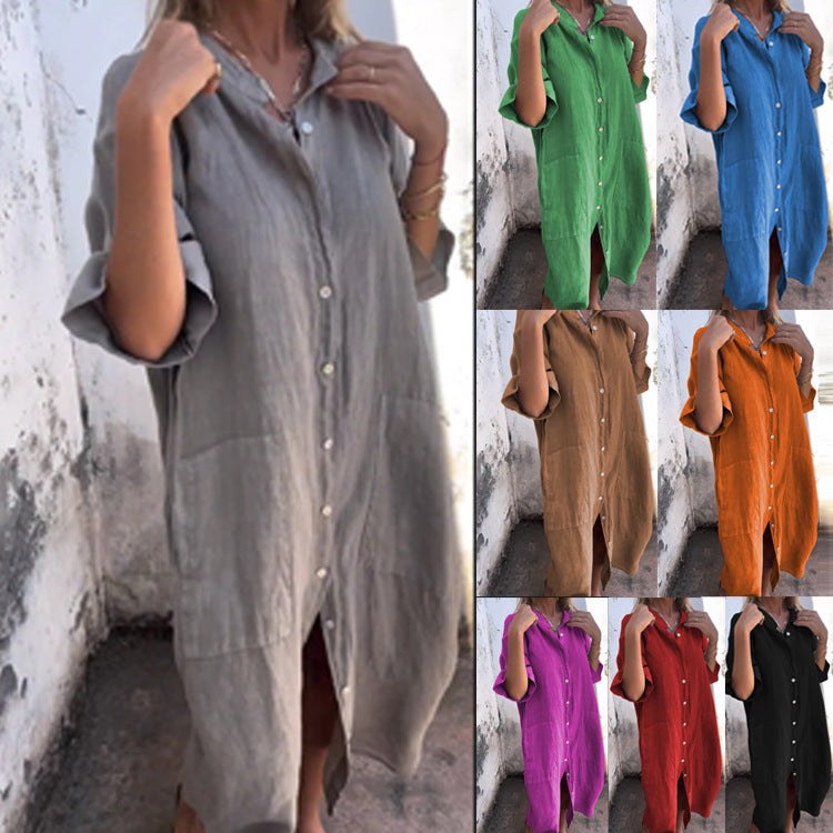 Josephine Casual Linen Dress